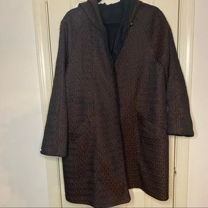 Mycra PAC One Ladies Brown/Black Reversible Raincoat Size S/M 12/14